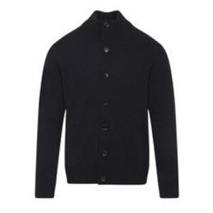 Banana Republic Men's Black Cardigan Cotton Sweater Jacket Size Medium NEW